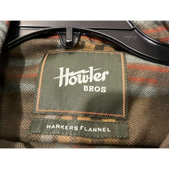 Howler Brother's Hawker’s Flannel Conor Plaid Forage 2XL XXL $89 NEW NWT Gaucho - Picture 9 of 10